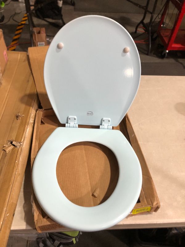 Photo 3 of ***DAMAGED - SEE PICTURES***
Bemis 500EC 464 500EC464 Toilet Seat, 1 Pack Round, Dresden Blue Round Seat