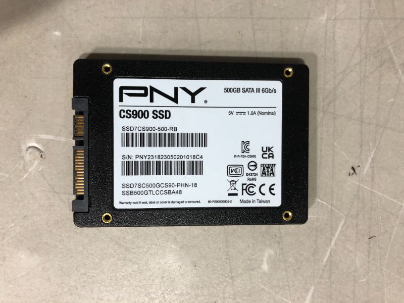 Photo 3 of PNY CS900 500GB 3D NAND 2.5" SATA III Internal Solid State Drive (SSD)