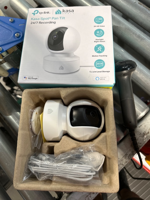 Photo 2 of Kasa Smart 2K Security Camera for Baby Monitor Pan Tilt, 4MP HD Indoor Camera with Motion Detection, Two-Way Audio, Night Vision, Cloud & SD Card Storage, Works with Alexa & Google Home (KC410S) Pan/Tilt Camera New 2K