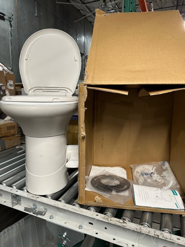 Photo 2 of YITAHOME RV Toilet with Porcelain Bowl, Pedal Flush, Gravity Flush Toilet