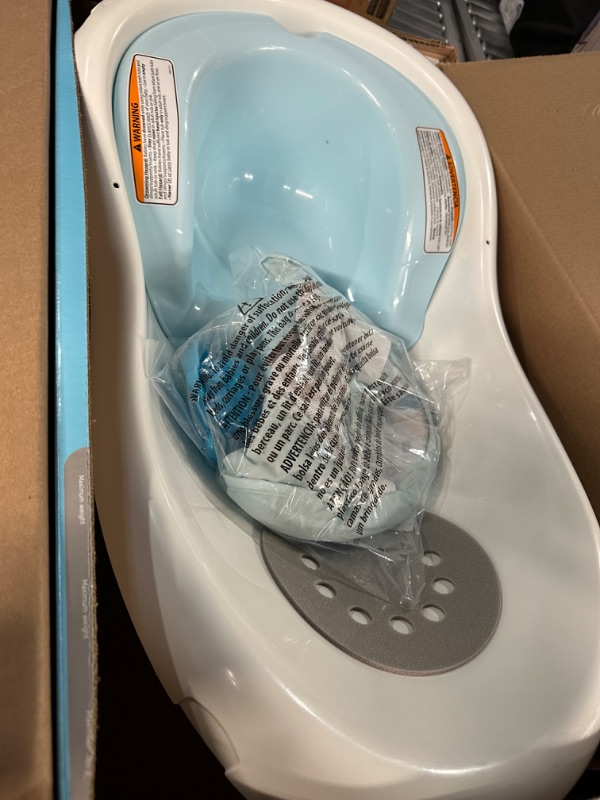 Photo 2 of Fisher-Price 4-In-1 Sling 'N Seat Bath Tub, Pacific Pebble, Baby To Toddler Convertible Tub With Seat And Toys