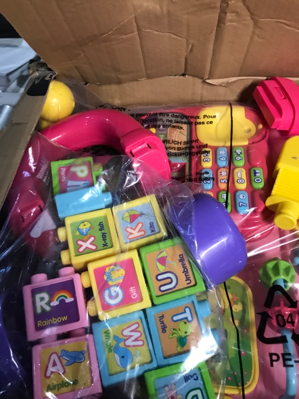 Photo 2 of *Missing Parts* VTech Sit-To-Stand Ultimate Alphabet Train (Frustration Free Packaging), Pink Train Pink Frustration-Free Packaging