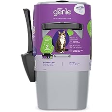 Photo 1 of * USED * 
Litter Genie Standard Pail (Silver) | Cat Litter Box Waste Disposal System for Odor Control