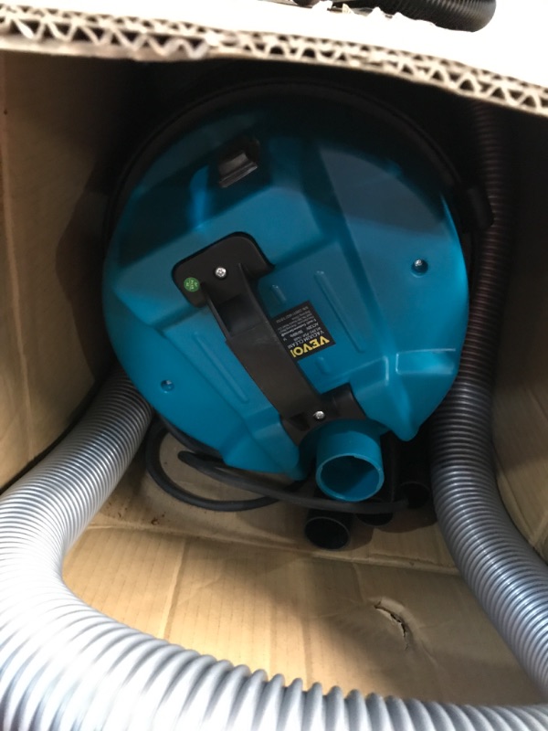 Photo 2 of * USED * 
 5-Gallon* 3 Peak HP** Wet/Dry Shop Vacuum, Blue, 5 gal