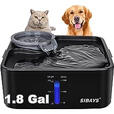 Photo 1 of [FOR PARTS]
SIBAYS 230OZ 1.8GAL 7L Dog Water Fountain for Large Dogs, Medium Dogs and Cats Automaticlly Super Quiet No Spill,Pet Water Fountain 