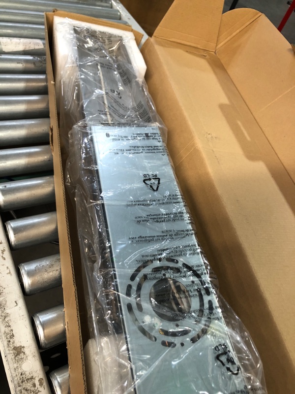 Photo 1 of SOLFART 6 Light Modern LED Vanity Lights Over Mirror Chrome Bathroom Lighting Fixtures 45.3 Inch S8568-ND Gloss Chrome- Non Dimmable 6 Lights