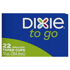 Photo 1 of  Dixie To Go Perfectouch Paper Cups and Lids Combo Pack of 22 Count,