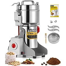 Photo 1 of * USED * 
CGOLDENWALL 700g Electric Grain Grinder Mill Safety Upgraded 2400W High-speed Spice Herb Grinder Commercial Superfine Grinding Machine Dry Cereals Pulverizer CE 110V (700g Swing Type)