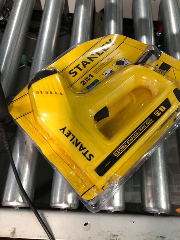 Photo 2 of STANLEY Nail Gun, Electric Staple, 1/2-Inch, 9/16-Inch and 5/8-Inch Brads (TRE550Z)