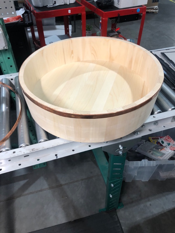 Photo 2 of ***SEE NOTES***
Wooden Rice Mixing Tub, 25 Inch Diameter, 6.5 Inch Depth