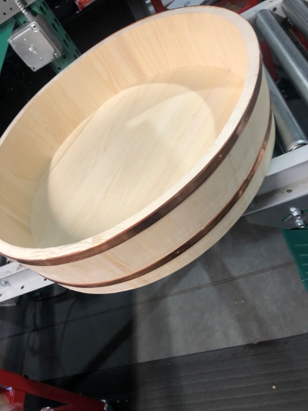 Photo 3 of ***SEE NOTES***
Wooden Rice Mixing Tub, 25 Inch Diameter, 6.5 Inch Depth