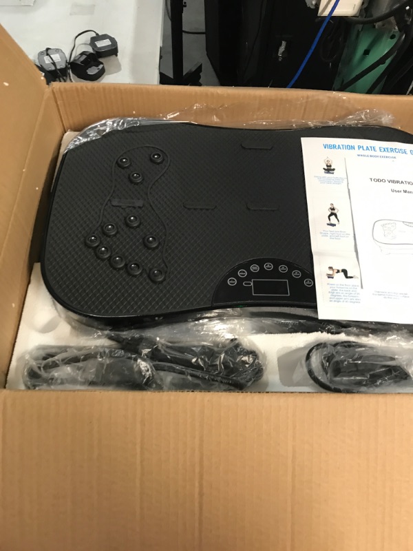 Photo 3 of * used item * powers on * see all images *
TODO Vibration Plate Exercise Machine Whole Body Vibration Machine for Relieving Muscle Tightness,
