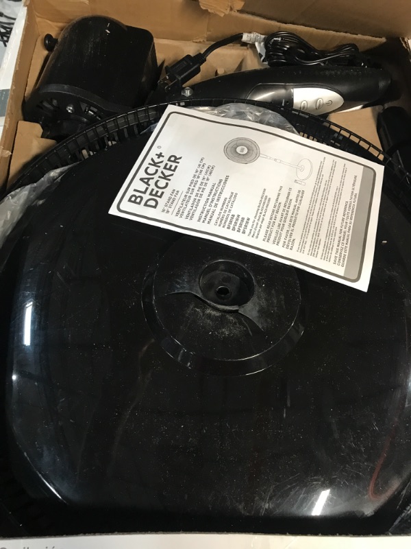 Photo 5 of * DAMAGED * 
BLACK+DECKER 16 Inches Stand Fan