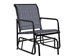 Photo 1 of * DAMAGED *
 Outdoor Sling Fabric Double Glider Rocker Chair QTY 2 