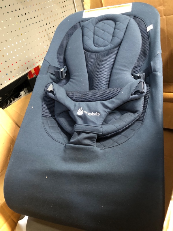 Photo 2 of * USED * 
Ergobaby Evolve 3-in-1 Bouncer, Adjustable Multi Position Baby Bouncer Seat, Fits Newborn to Toddler, Midnight Blue