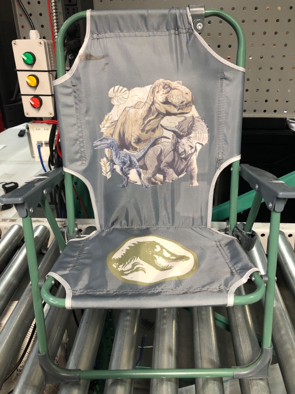 Photo 2 of (Heavily Used) Idea Nuova Kids Outdoor Beach Chair with Umbrella, Jurassic World