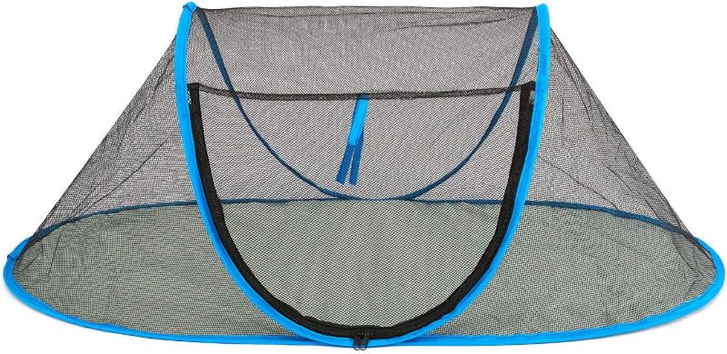 Photo 1 of (used) Fooubaby Cat Tent Pop Up Pet Enclosure, Blue & black