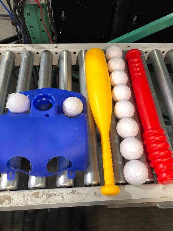 Photo 1 of (used/see notes) ToyVelt T-Ball Set for Toddlers with 10 balls 