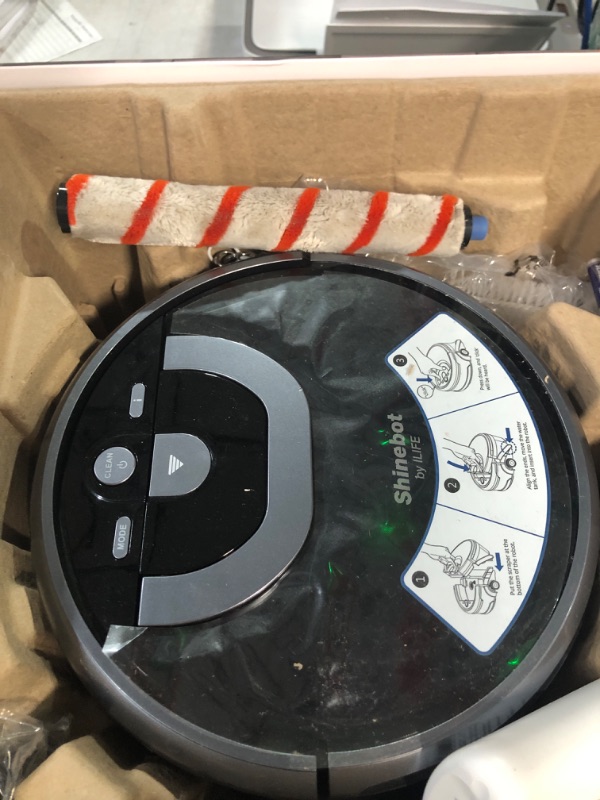 Photo 1 of * USED * 
ILIFE Shinebot W400s Vacuum Mop Robot Cleaner, Wet Mopping, Floor Washing and Scrubbing