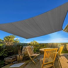 Photo 1 of  10' x 10' Sun Shade Sails Square Canopy, Dark Grey UV Block Cover for Outdoor Patio Garden Yard