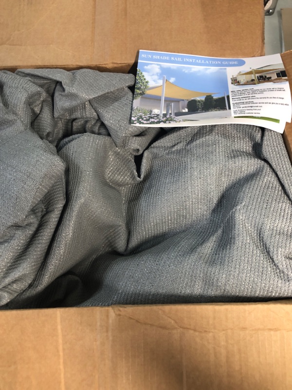 Photo 1 of  10' x 10' Sun Shade Sails Square Canopy, Dark Grey UV Block Cover for Outdoor Patio Garden Yard