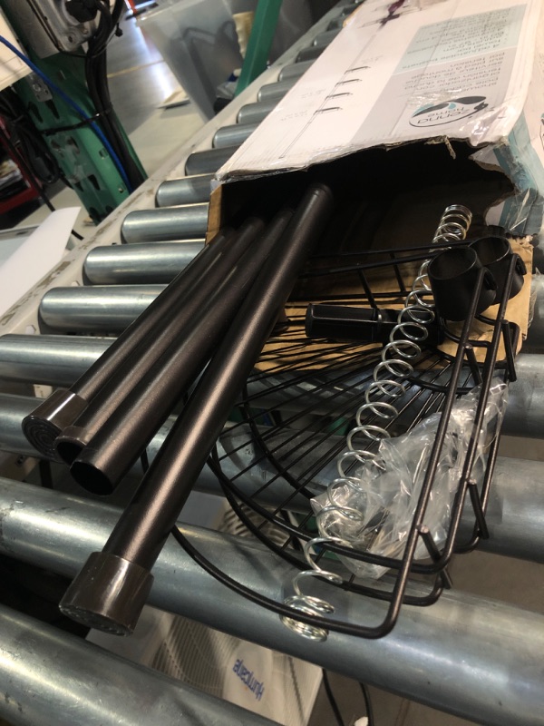 Photo 1 of *USED*
Zenna Home Tension Pole Shower Caddy 4 Basket Shelves with Built-in Towel Bars, Adjustable, 60 to 97 Inch, Bronze