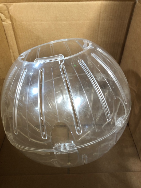 Photo 2 of *USED* 
Lee's Kritter Krawler Jumbo Exercise Ball, Clear, All Breed Sizes