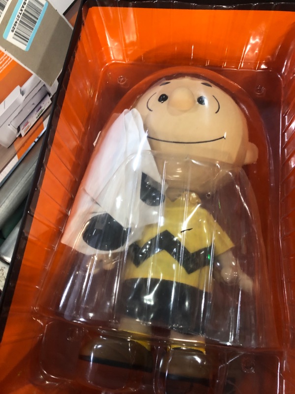 Photo 3 of Super7 Supersize Peanuts Charlie Brown (Ghost Sheet) - 16" Peanuts Action Figure with Fabric Clothing Classic Cartoon Collectibles and Retro Toys Charlie Brown - Ghost