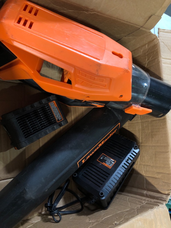 Photo 2 of *battery does not work* LawnMaster CLBL4016A Cordless Leaf Blower 40V Max with 2.0Ah,Battery Powered Leaf Blower Lightweight for Lawn Care, Leaves and Snow Blowing(Battery & Quick Charger) 40V Blower Cordless Type