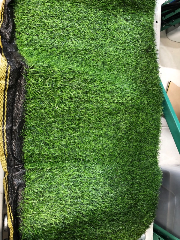 Photo 3 of (used) Fasmov Green Artificial Grass Rug Grass Carpet Rug 3.2' x 6.5'