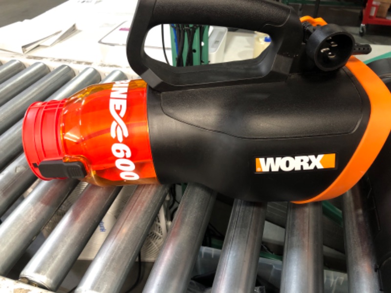 Photo 5 of (PARTS ONLY) WORX WG520 Turbine 600 Corded Electric Leaf Blower, Black & Orange, 50-Feet w/ Cord