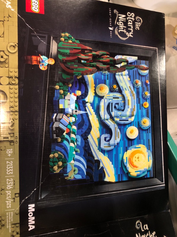 Photo 2 of (used/see notes) LEGO Vincent Van Gogh - The Starry Night 21333 (2316 Pieces) 