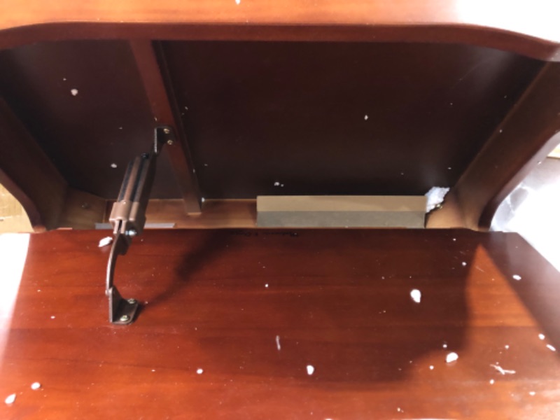 Photo 1 of (see notes/MISSING CHAIR)) Melissa & Doug Wooden Lift-Top Desk & Chair - Espresso - Children's Furniture 
