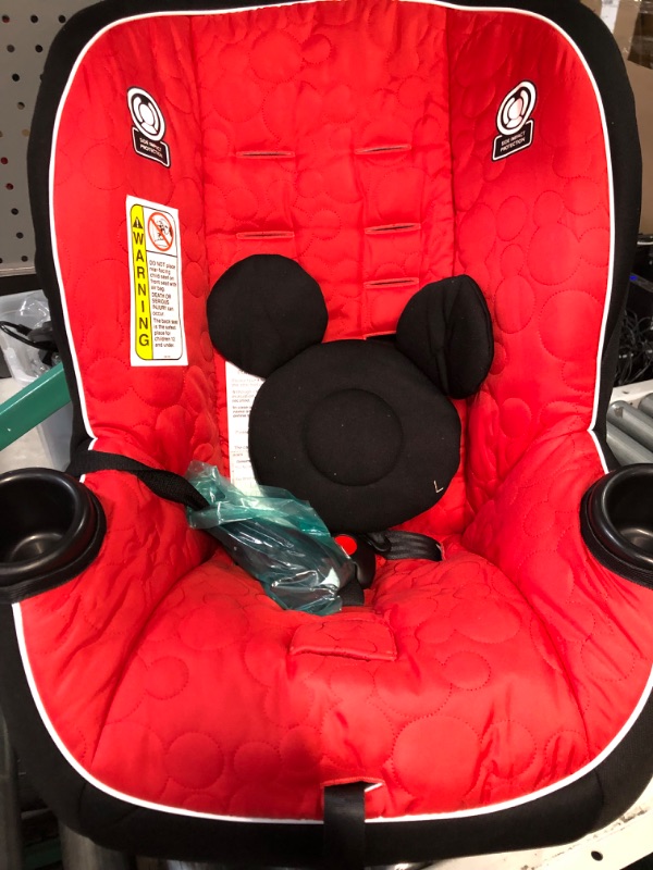 Photo 4 of Disney Baby Onlook 2-in-1 Convertible Car Seat - Mouseketeer Mickey/ red