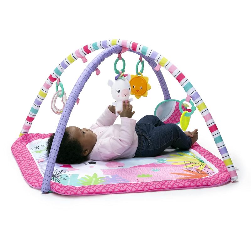 Photo 1 of Bright Starts Unicorn Crew Baby Activity Gym & Play Mat Pink