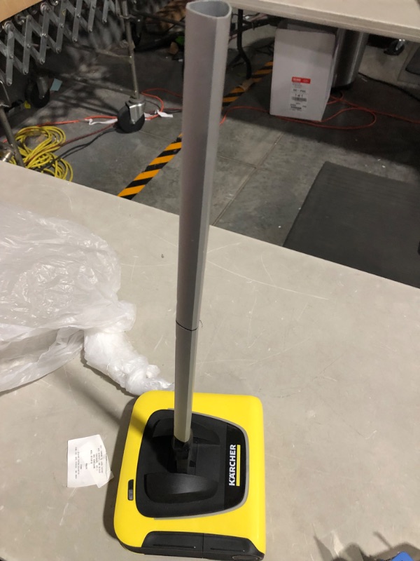 Photo 3 of * USED * 
Kärcher - KB 5 Electric Floor Sweeper Broom - Multi-Surface - Lightweight and Cordless - Ideal for Fur, Hair, Dirt, & Debris - 8.25" Cleaning Width,Yellow