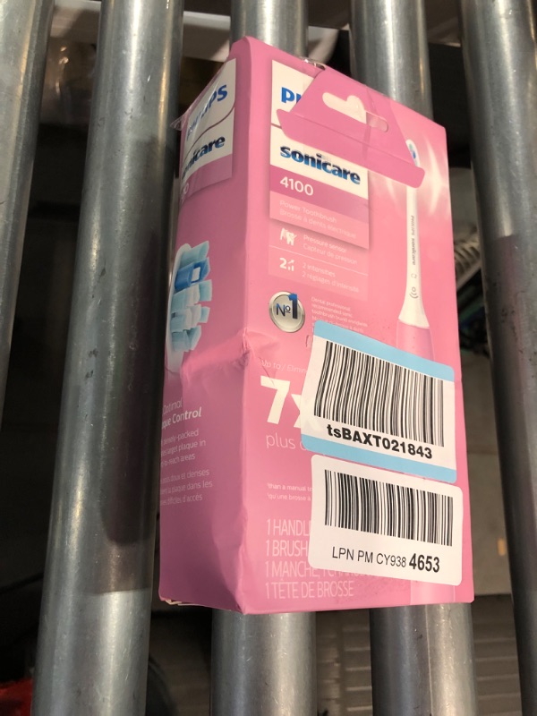 Photo 2 of * used item *
Philips Sonicare 4100 Power Toothbrush, Rechargeable Electric Toothbrush with Pressure Sensor, Deep Pink HX3681/26 Pink New 4100