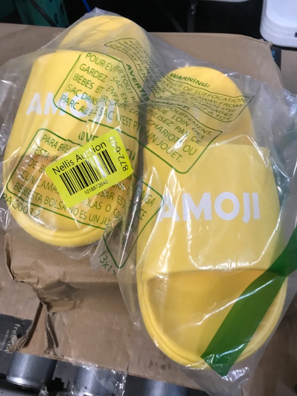 Photo 2 of *COLOR YELLOW* Amoji Kid Summer Slip On Slides Sandals 3034 SIZE 39-40 Toddler, yellow