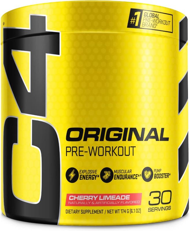 Photo 1 of *EXPIRES 2024* Cellucor C4 Original Pre Workout Powder Cherry Limeade | Vitamin C for Immune Support | Sugar Free Preworkout Energy for Men & Women | 150mg Caffeine + Beta Alanine + Creatine | 30 Servings