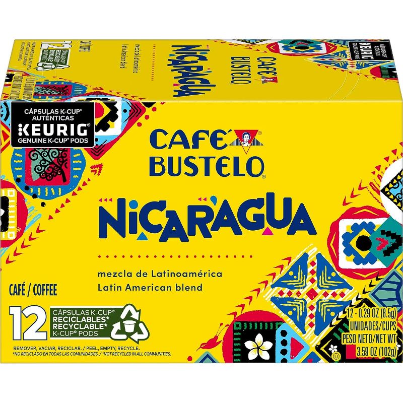 Photo 1 of *BEST BY DATE 01/2024* Café Bustelo Nicaragua, Latin American Blend, 12 Keurig K-Cup Pods