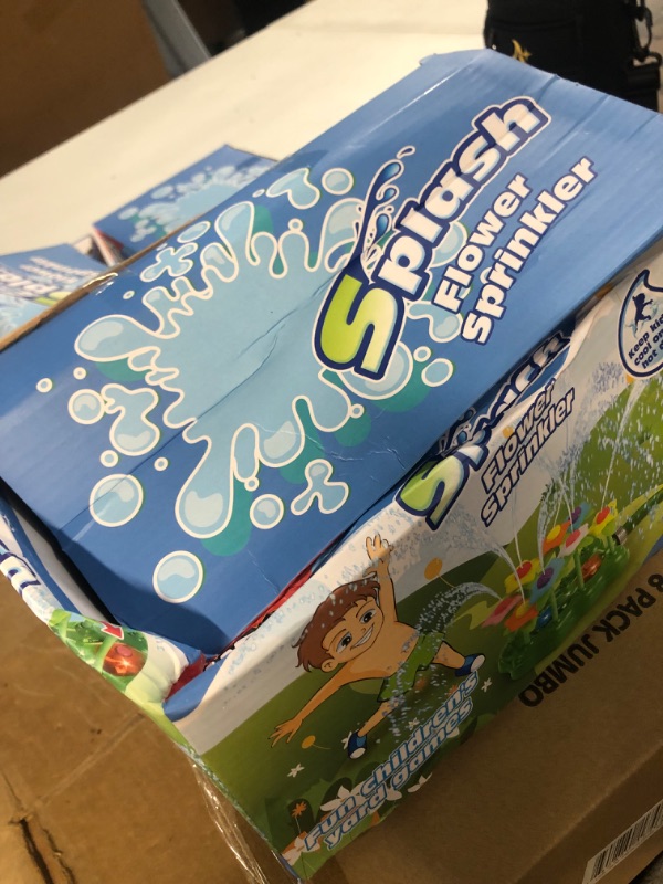 Photo 1 of *BOX DAMAGED - SEE PICTURES* Veslier Three Light Modes Flower Sprinkler for Kids Sprinklers for Yard Kids and Toddlers Outdoor Activities Sprays Up to 10-25ft High