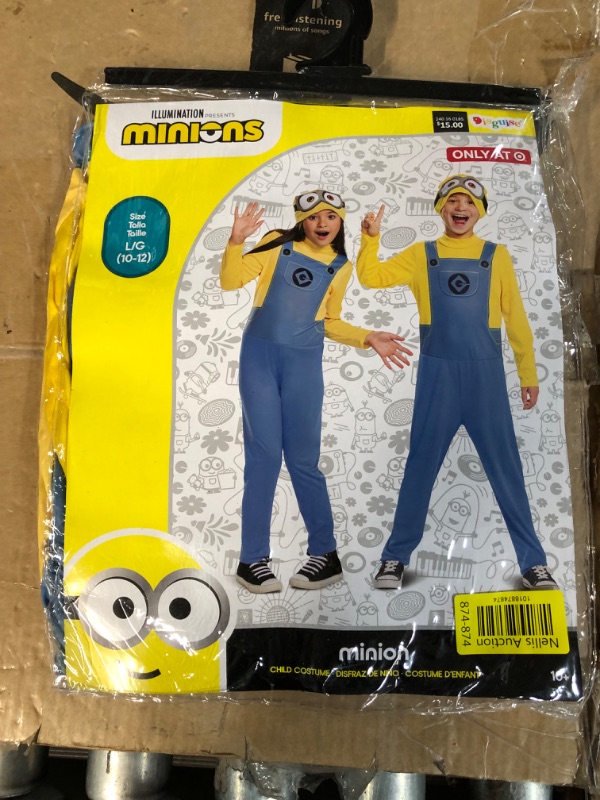 Photo 1 of Minion Costume, Size Large (10-12)