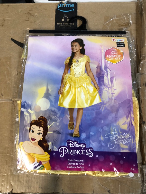 Photo 1 of Disney Princess Bella Costume, Size 3T-4T