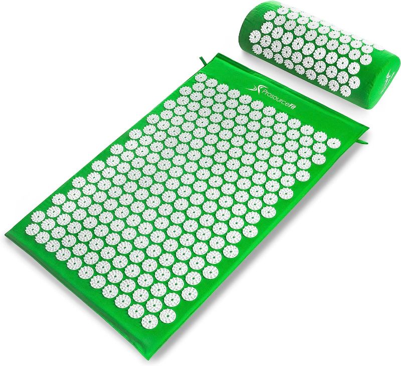 Photo 1 of *USED, POSSIBLY MISSING PIECES* ProsourceFit Acupressure Mat and Pillow Set for Back/Neck Pain Relief and Muscle Relaxation