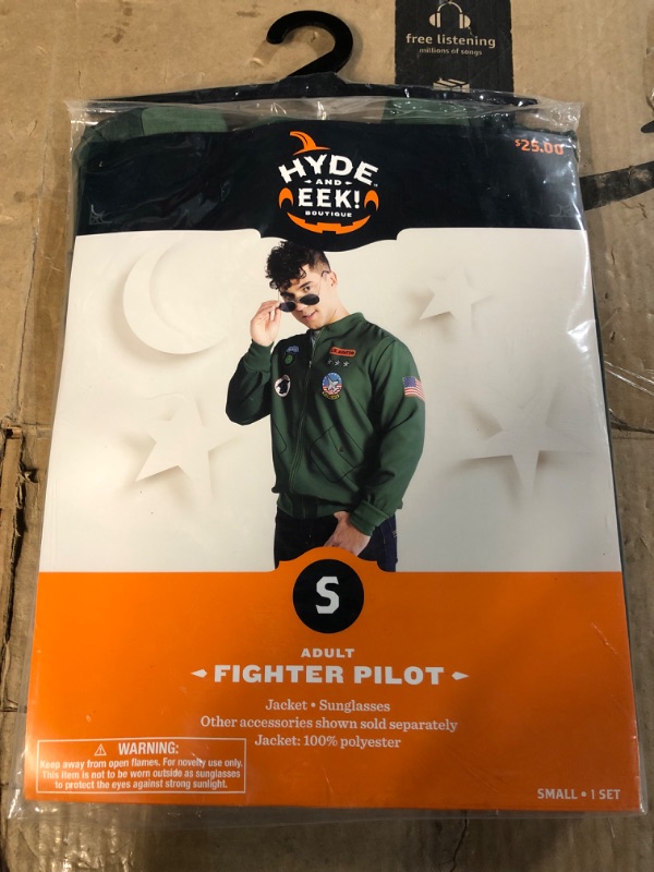 Photo 1 of Hyde & Eek! Adult Fighter Pilot Costume, Size Small