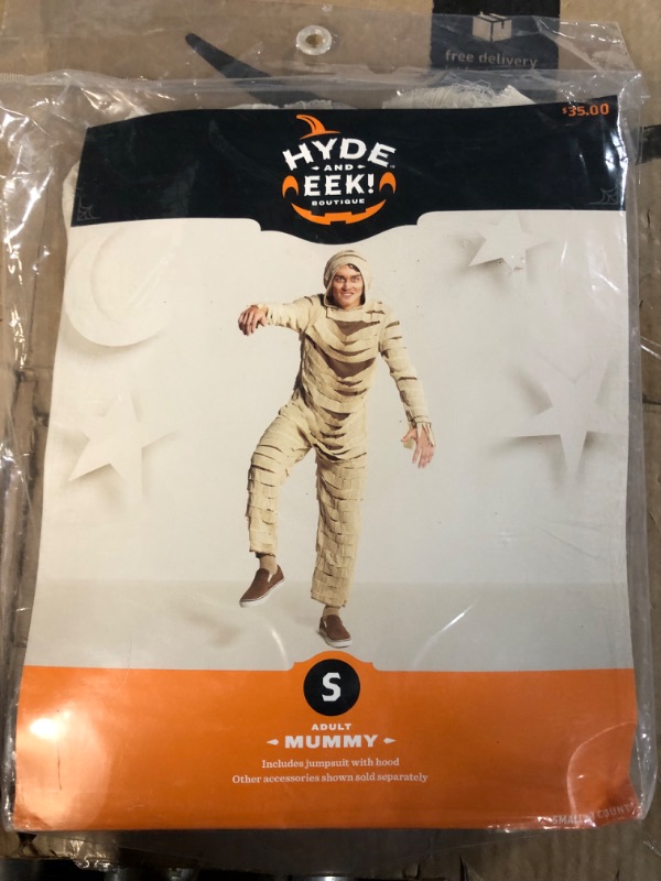 Photo 1 of Hyde & Eek! Adult Mummy Costume, Size Small