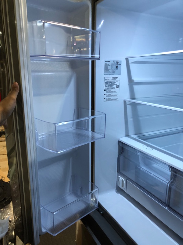 Photo 11 of 22 cu. ft. Smart 3-Door French Door Refrigerator with External Water Dispenser in Fingerprint Resistant Stainless Steel