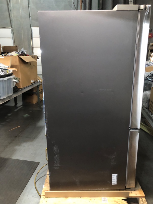 Photo 3 of 22 cu. ft. Smart 3-Door French Door Refrigerator with External Water Dispenser in Fingerprint Resistant Stainless Steel