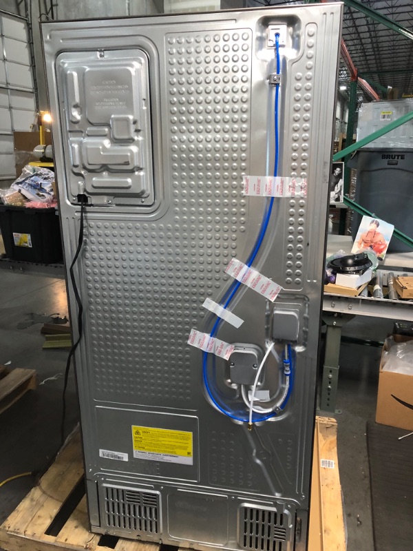 Photo 5 of 22 cu. ft. Smart 3-Door French Door Refrigerator with External Water Dispenser in Fingerprint Resistant Stainless Steel