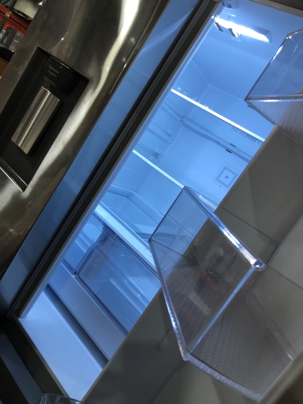 Photo 8 of 22 cu. ft. Smart 3-Door French Door Refrigerator with External Water Dispenser in Fingerprint Resistant Stainless Steel